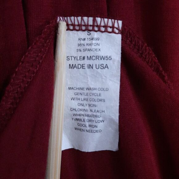 Mother Bee Maternity Maxi Dress Size Small Long Sleeve Cowl Neck Maroon Stretch - Picture 14 of 14